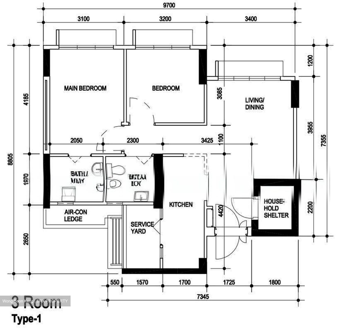 Blk 108A Alkaff Oasis (Toa Payoh), HDB 3 Rooms #611996461